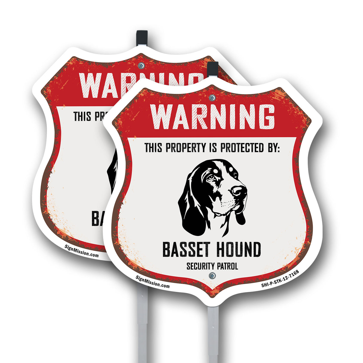 Warning This Property is Protected by Basset Hound