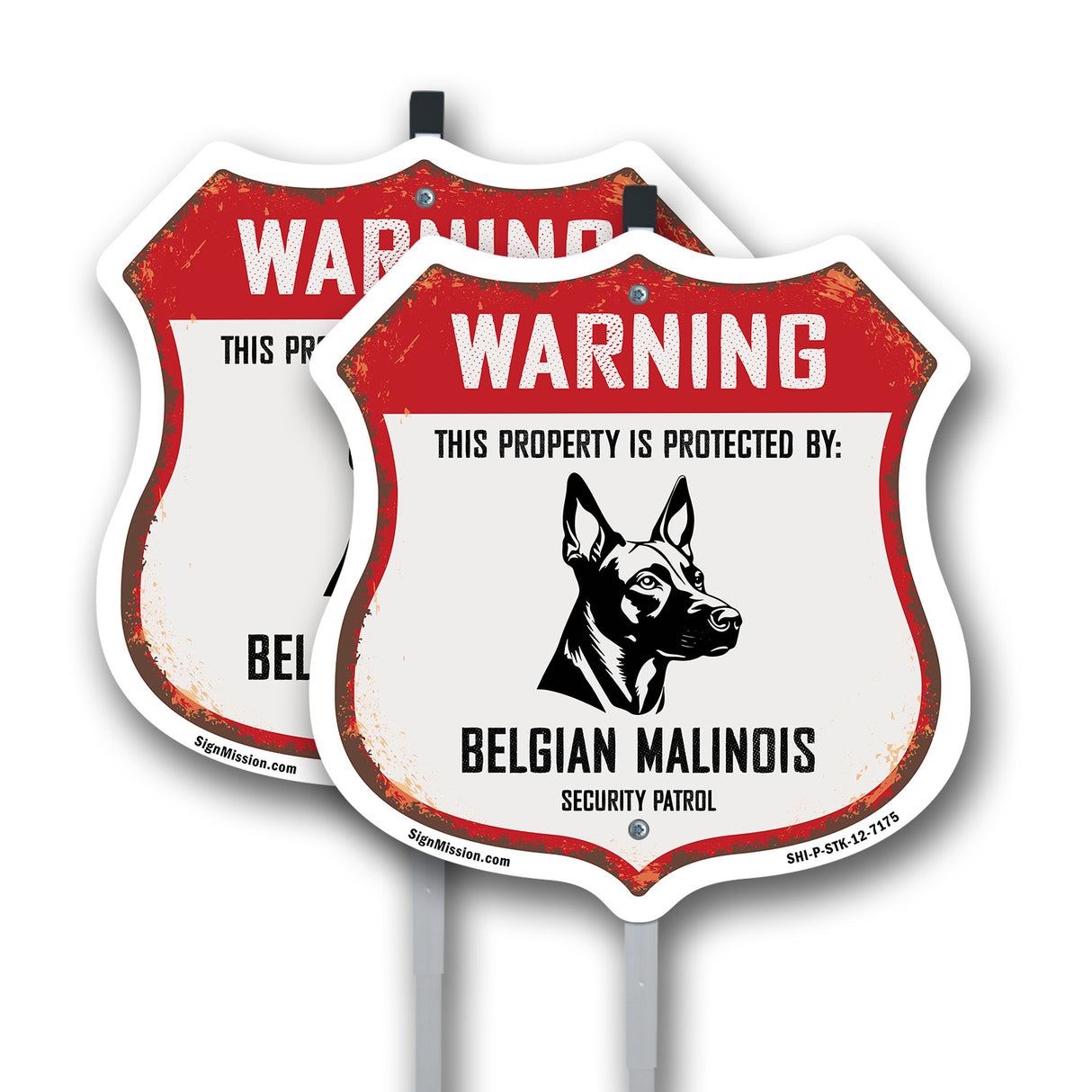 Warning This Property is Protected by Belgian Malinois