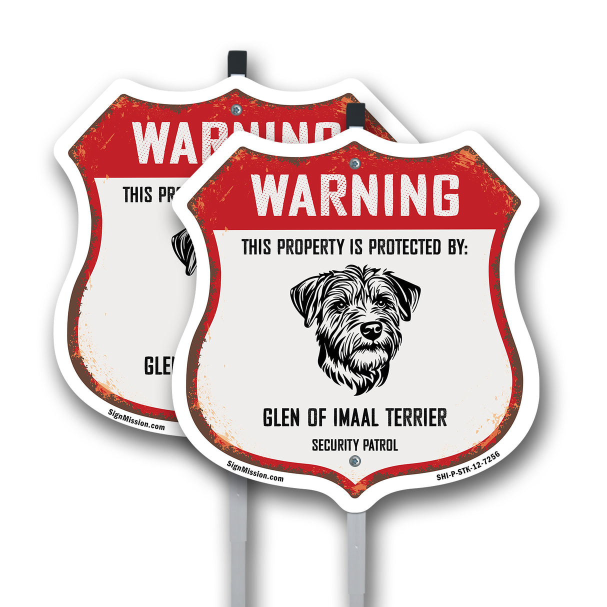 Warning This Property is Protected by Glen Of Imaal Terrier