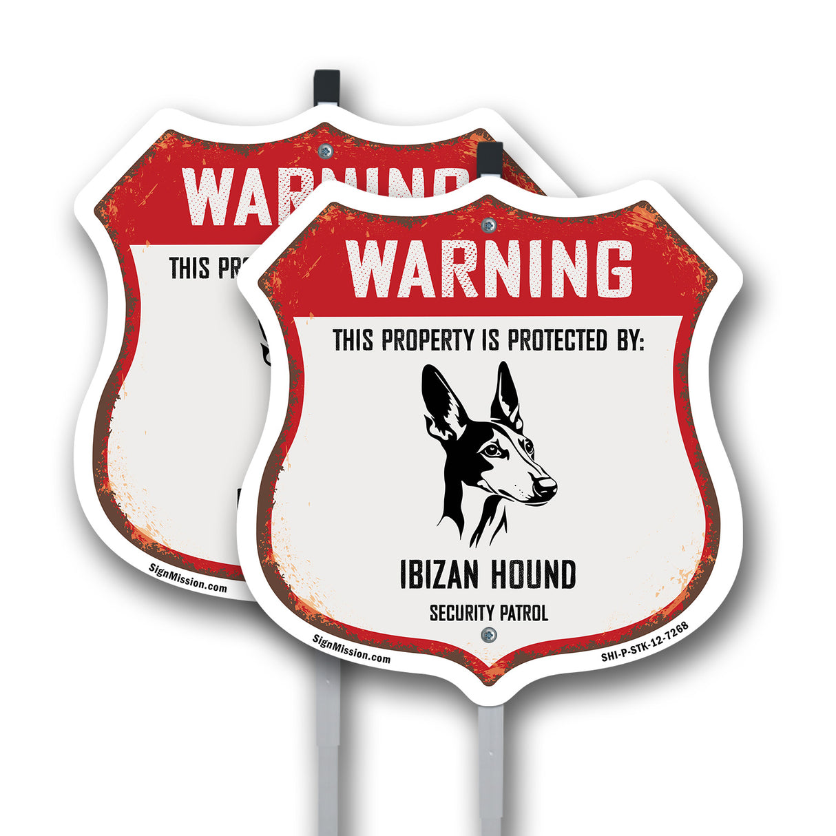 Warning This Property is Protected by Ibizan Hound