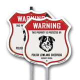 Warning This Property is Protected by Polish Lowland Sheepdog