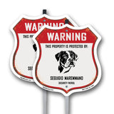 Warning This Property is Protected by Segugio Maremmano