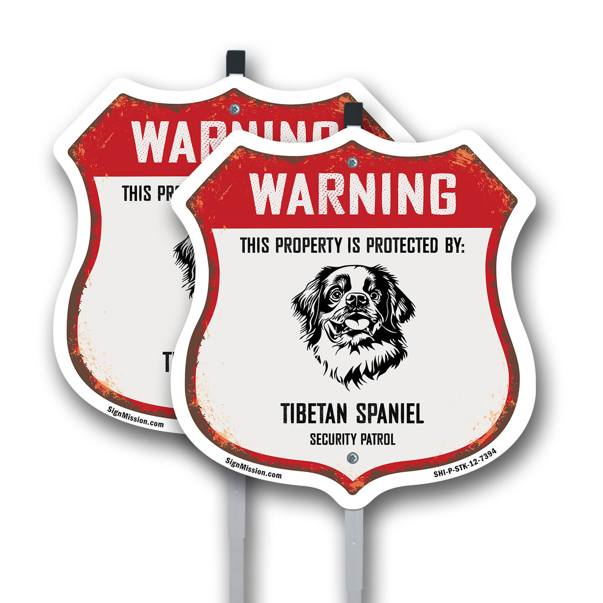Warning This Property is Protected by Tibetan Spaniel