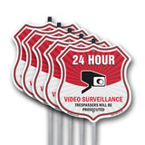 Attention This Area Under 24 Hour Live Recorded Video Surveillance