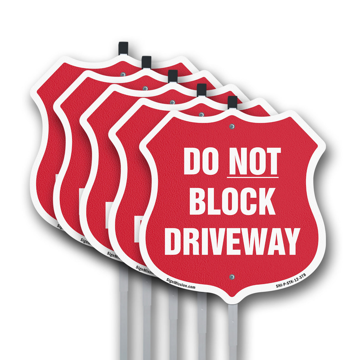 Driveway Shield Sign Do Not Block Driveway