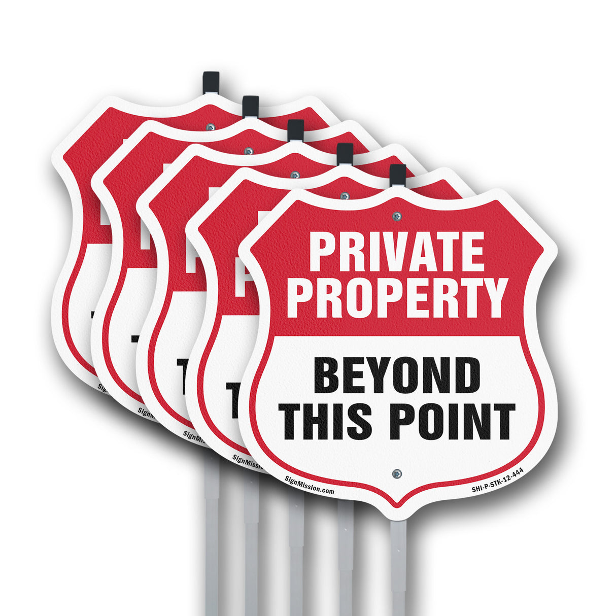Private Property Shield Sign Private Property Beyond This Point