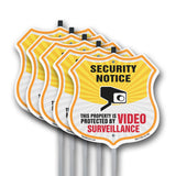Security Notice Shield Sign This Property Is Protected By Video Surveillance