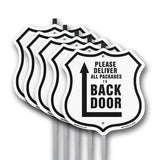 Please Deliver All Packages To Back Door Left