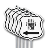 Line Starts Here Left