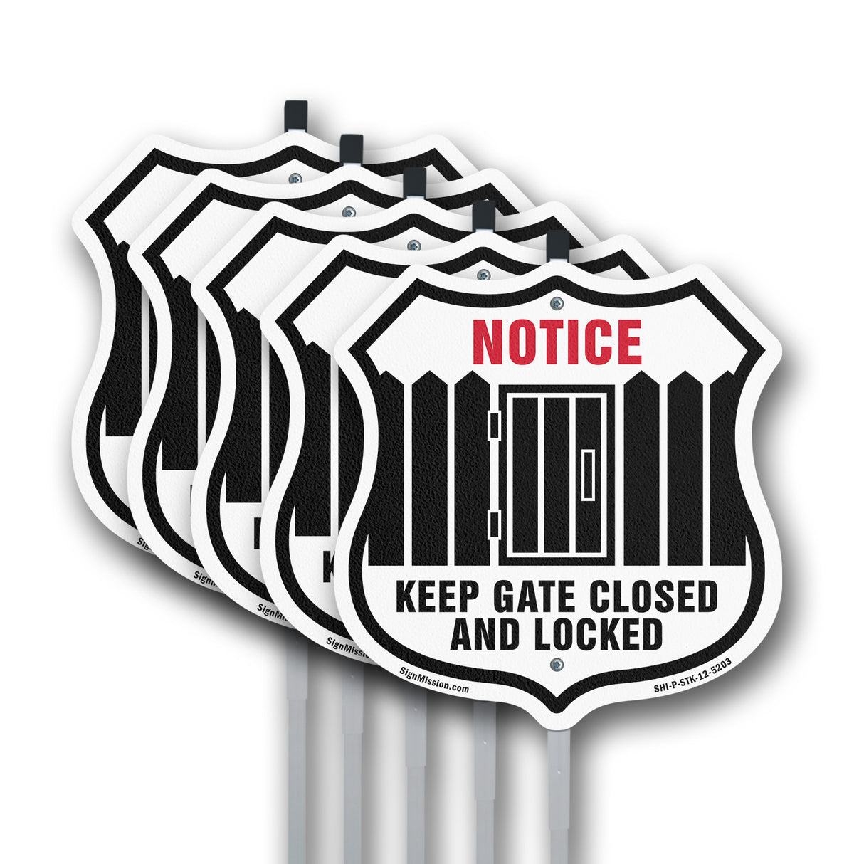 Notice Keep Gate Closed And Locked