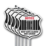 Notice Keep Gate Closed And Locked