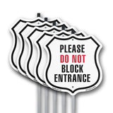 Please Do Not Block Entrance