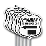 Please Deliver All Packages To Side Porch Left