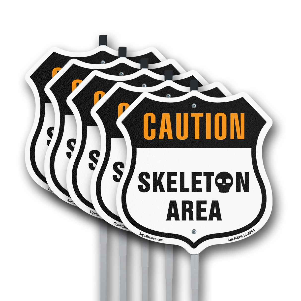 Caution Skeleton Area