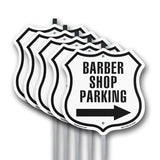 Barber Shop Parking Left Arrow