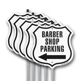 Barber Shop Parking Right Arrow