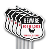Beware Dog Is Loose Invisible Fence