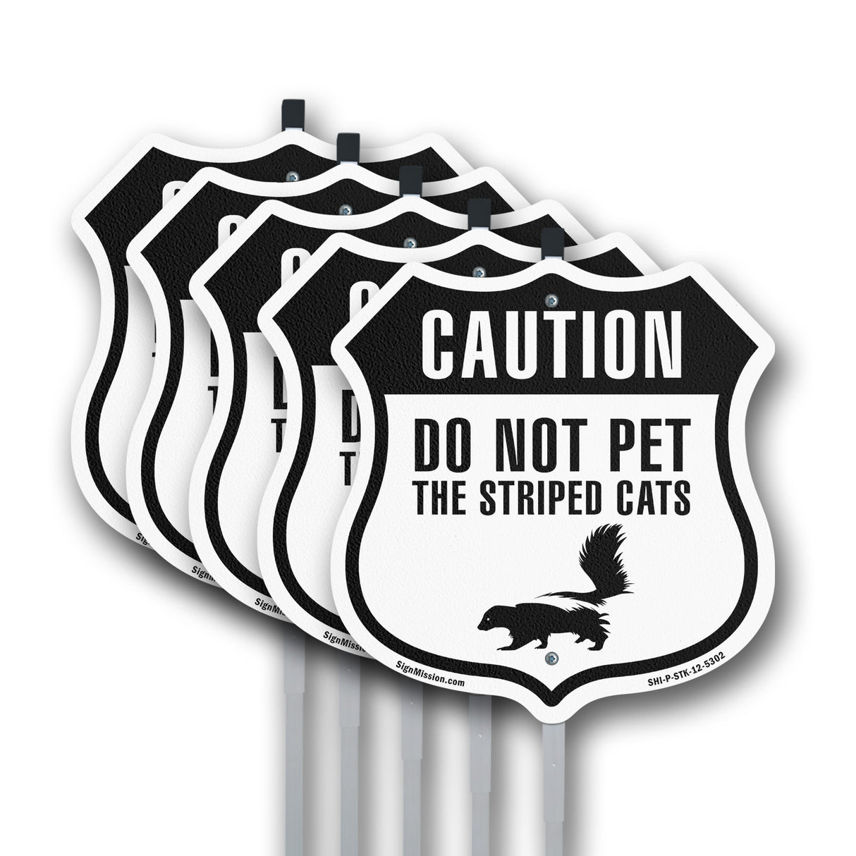 Caution Do Not Pet The Striped Cats Skunk