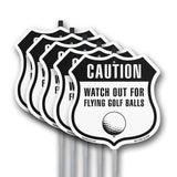 Caution Watch For Flying Golf Balls