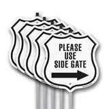 Please Use Side Gate Right