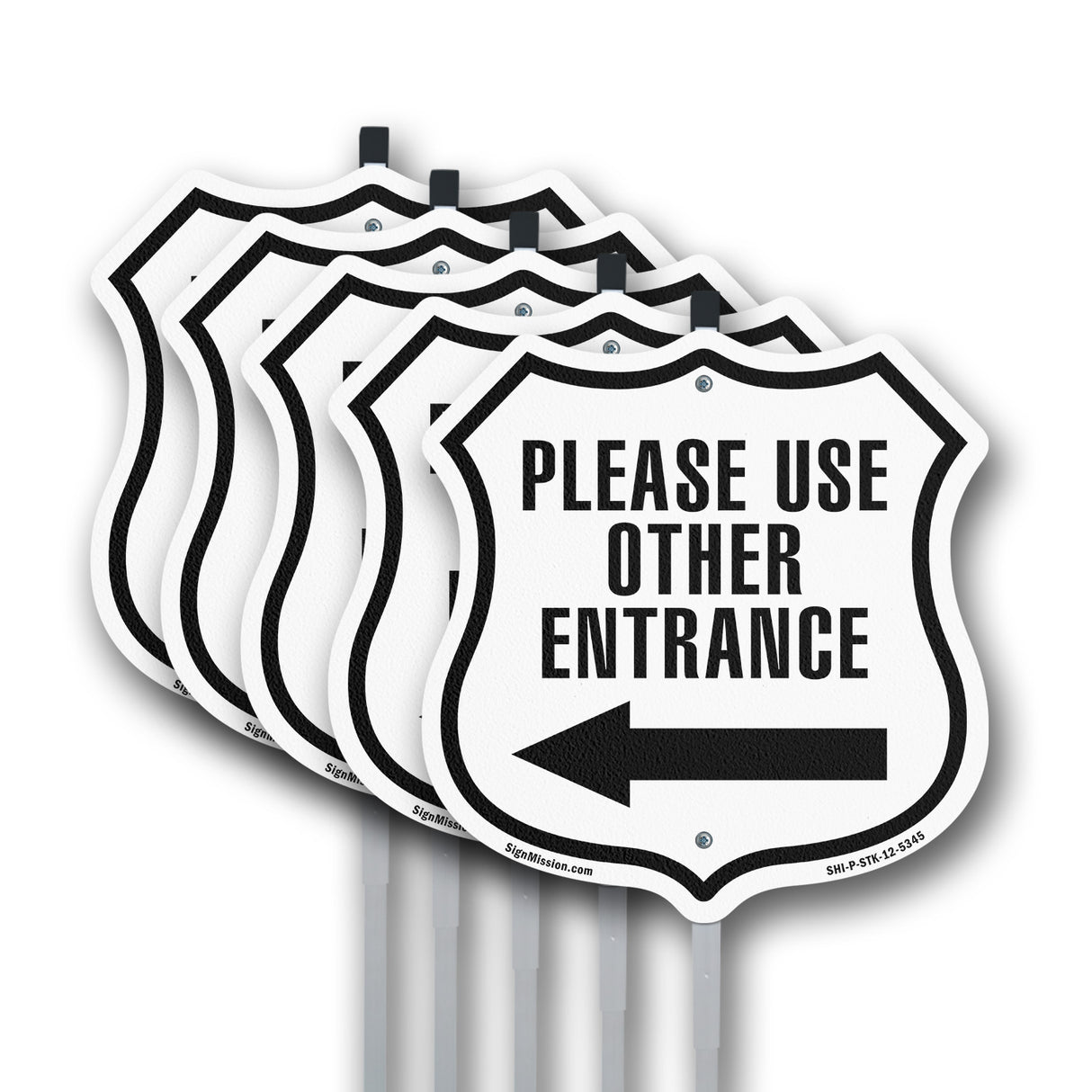 Please Use Other Entrance Left