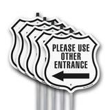 Please Use Other Entrance Left