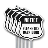 Notice Please Use Back Door