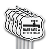 Wash Sand Off Here Please