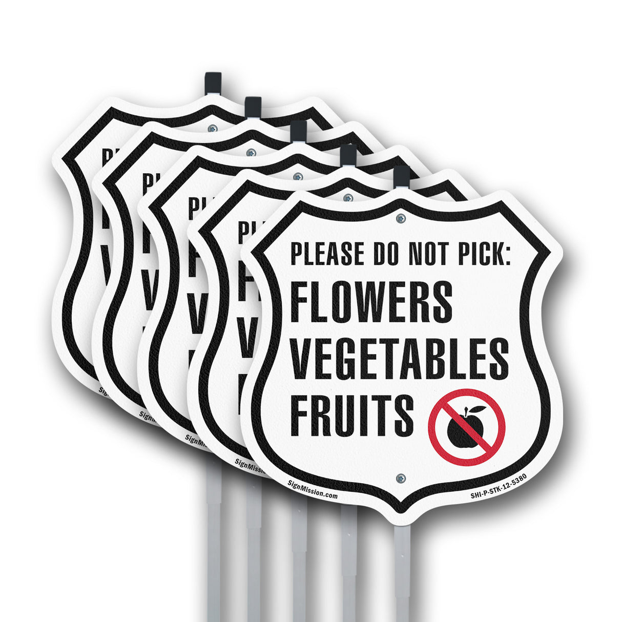 Please Do Not Pick Flowers Vegetables Fruits