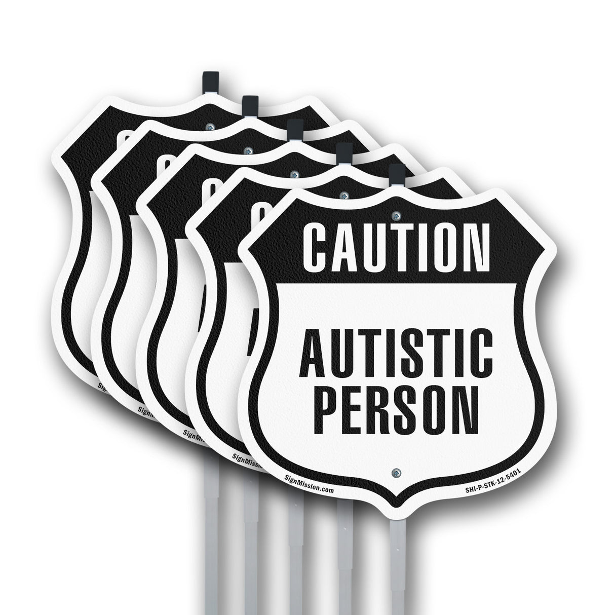 Caution Autistic Person