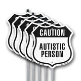 Caution Autistic Person