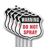 Warning Do Not Spray