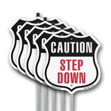 Caution Step Down