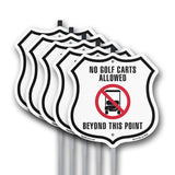 No Golf Carts Allowed Beyond This Point