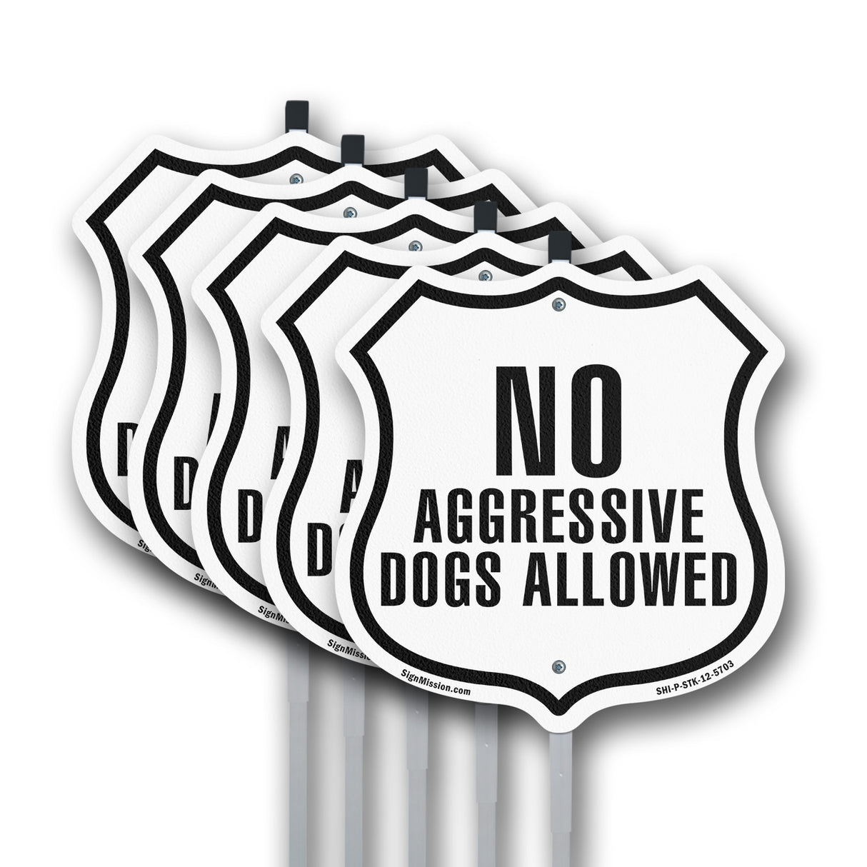 No Aggressive Dogs Allowed