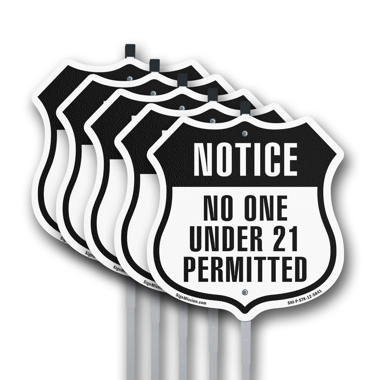 Notice No One Under 21 Permitted