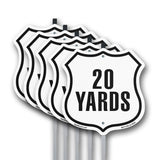 20 Yards Golf Course Running Race 5k Marathon Distance Marker