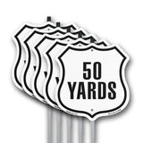 50 Yards Golf Course Running Race 5k Marathon Distance Marker