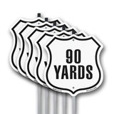 90 Yards Golf Course Running Race 5k Marathon Distance Marker