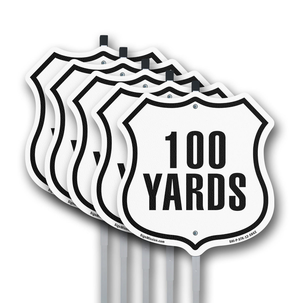 100 Yards Golf Course Running Race 5k Marathon Distance Marker