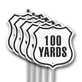 100 Yards Golf Course Running Race 5k Marathon Distance Marker