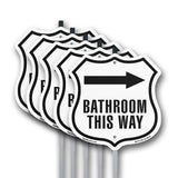Bathroom This Way Right