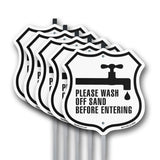 Please Wash Off Sand Before Entering