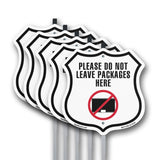 Please Do Not Leave Packages Here