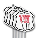 No Swimming No Fishing No Feeding The Ducks