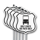 GOLF CARTS ON PATH ONLY