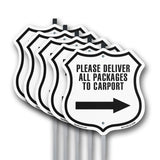 Please Deliver All Packages To Carport Right