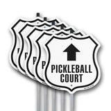 Pickleball Court Up Arrow
