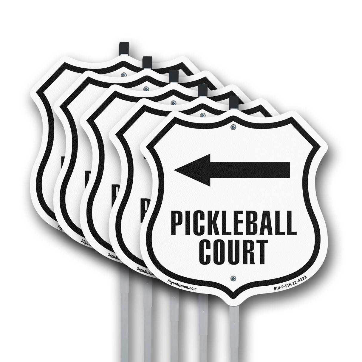 Pickleball Court Left Arrow