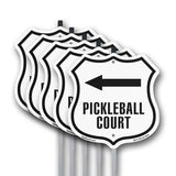 Pickleball Court Left Arrow